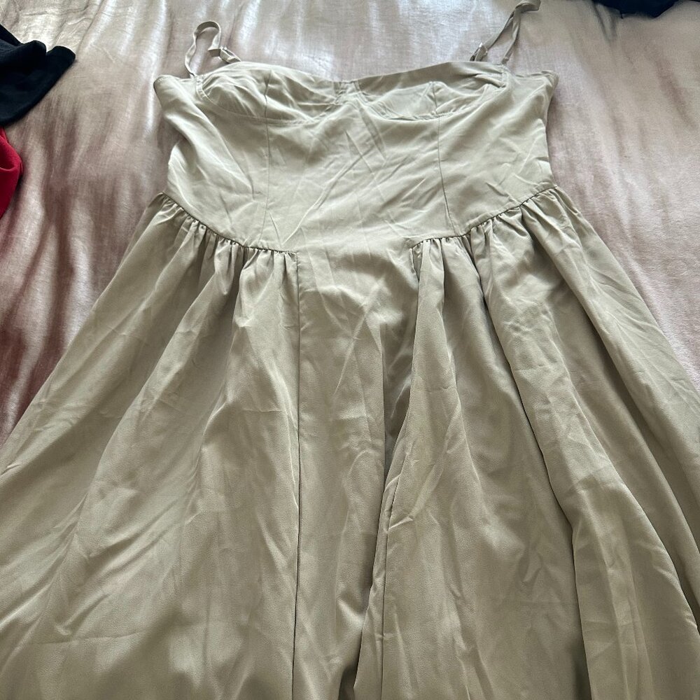 Pretty Taupe/Tan Dress - Never Worn